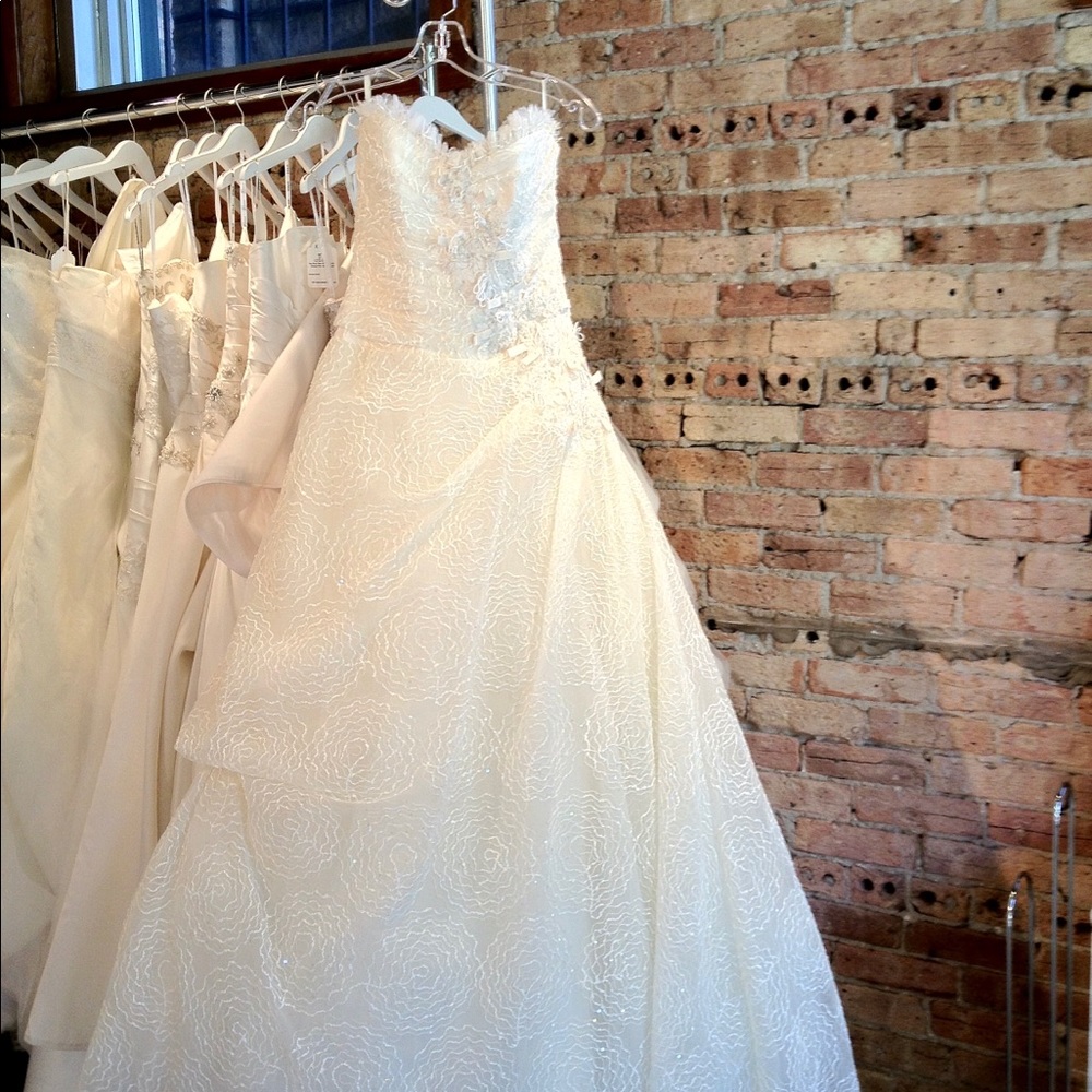 Sparkle on your special day!!! NEW sophisticated Peter Langner gown $14k retail